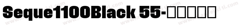 Seque1100Black 55字体转换